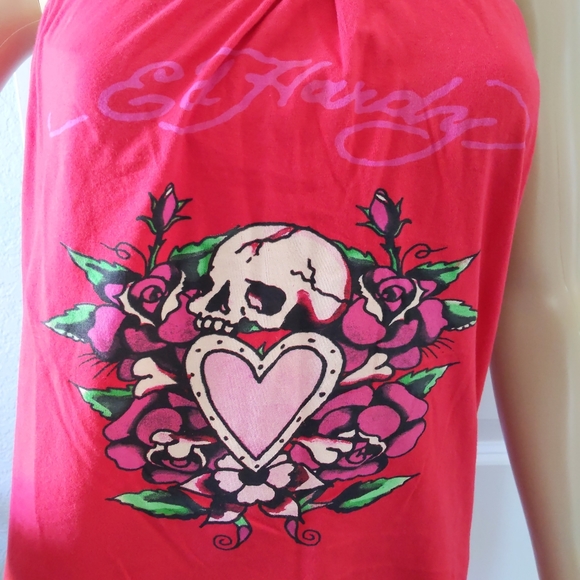 NWT ED HARDY STRAPLESS TANK TOP DRESS - Picture 3 of 8